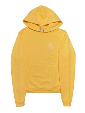 Eric Emanuel Yellow Crewneck Hoodie with Chest Logo